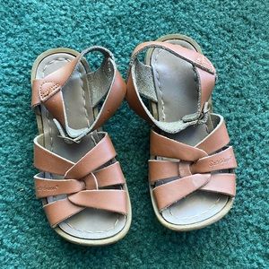 Saltwater sandals size 10 - Brown